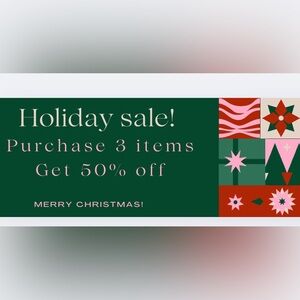 Holiday Sale 50% off